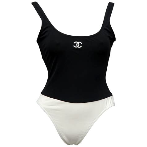 black chanel bikini swimsuit|Chanel bathing suits.